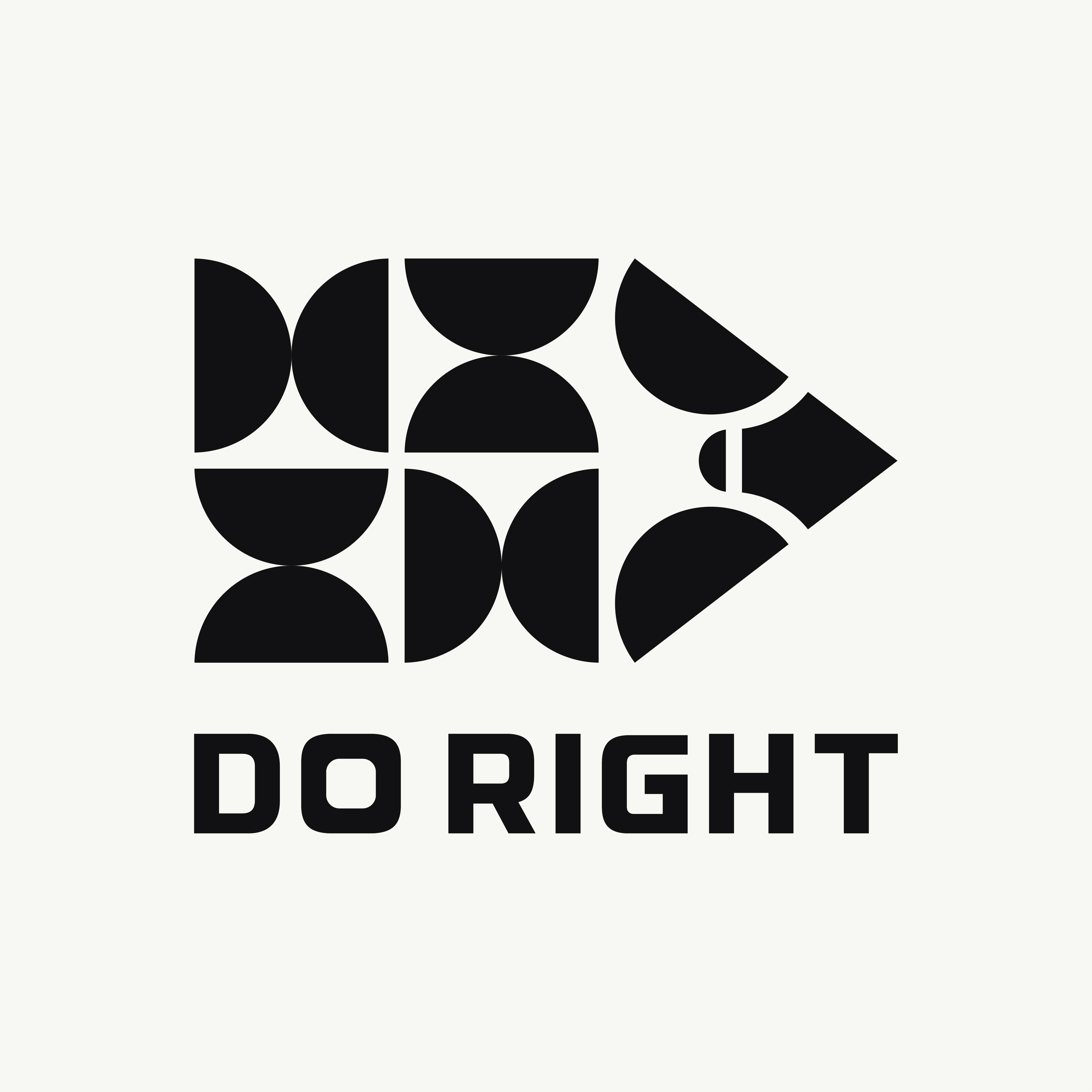minimal streetwear t-shirt black FALLR design DO RIGHT print