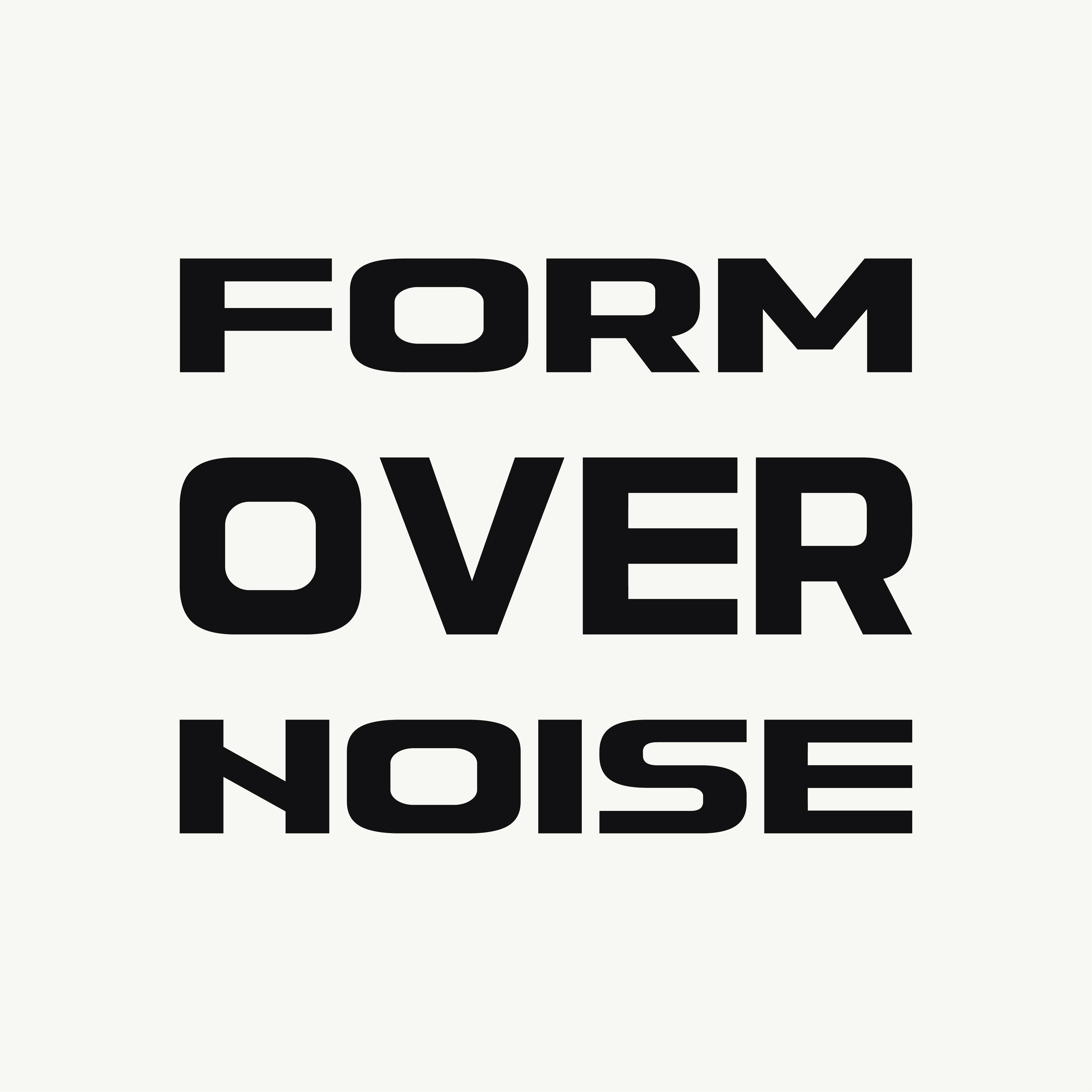 minimal streetwear t-shirt black FALLR design FORM OVER NOISE print