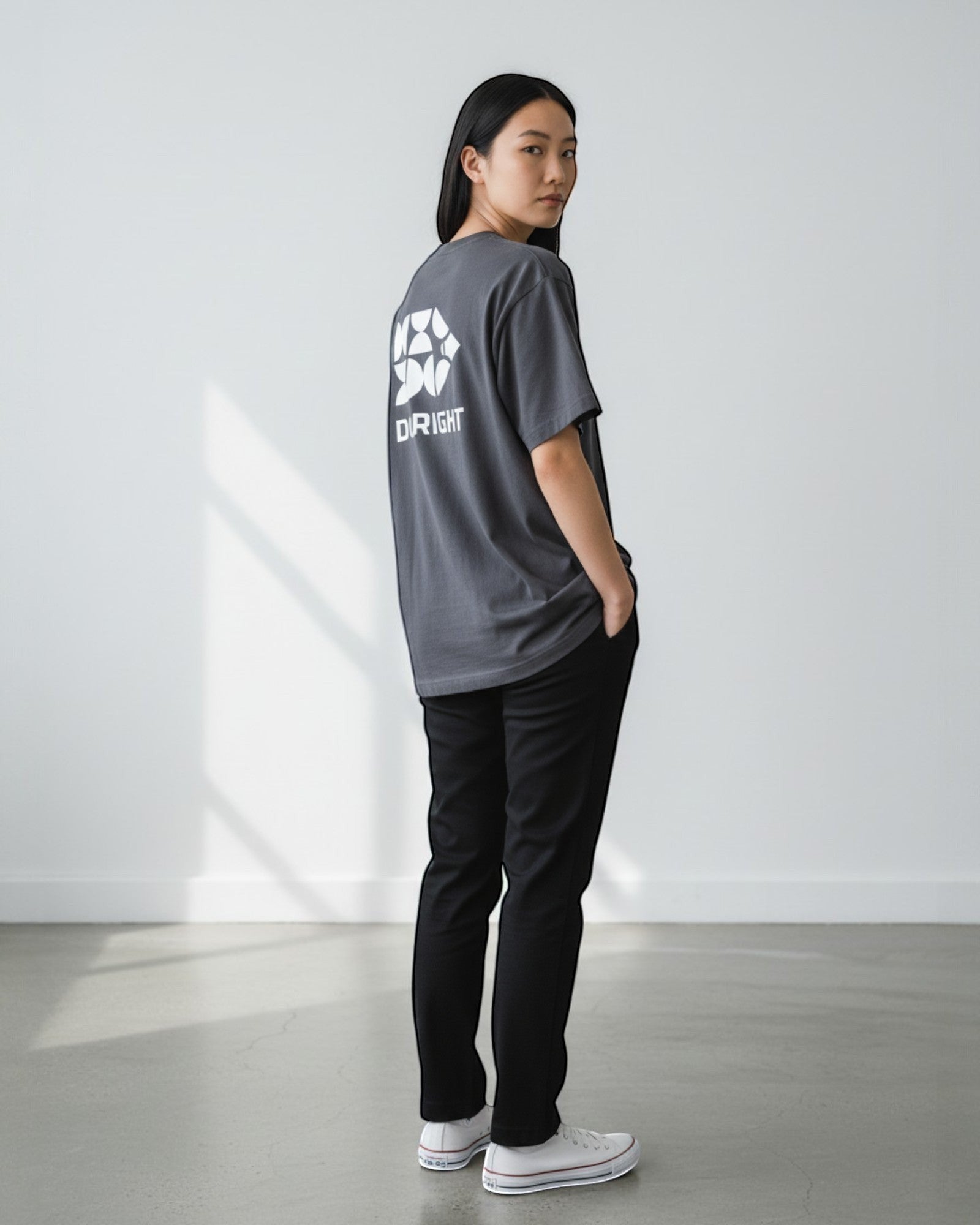 FALLR wear dark grey 100% cotton oversized t-shirt with