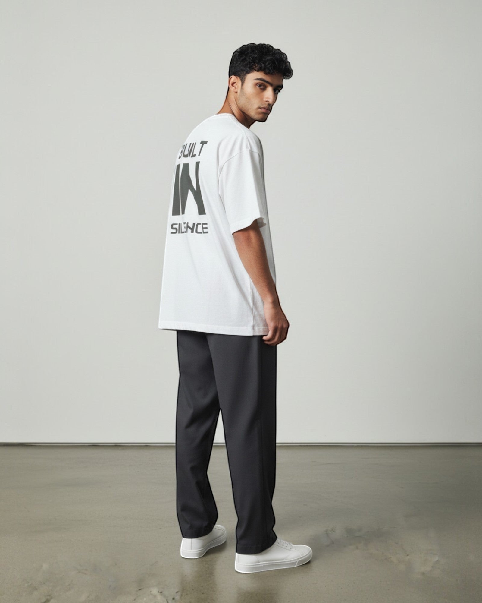 FALLR wear white 100% cotton oversized t-shirt with